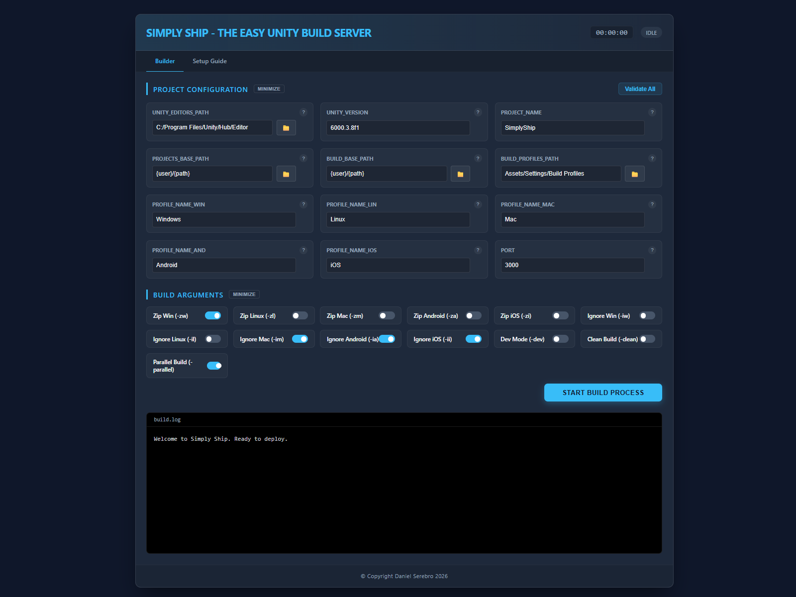 Simply Ship interface preview